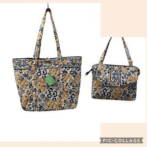 Vera Bradley Go Wild Set Tote and Laptop Bag